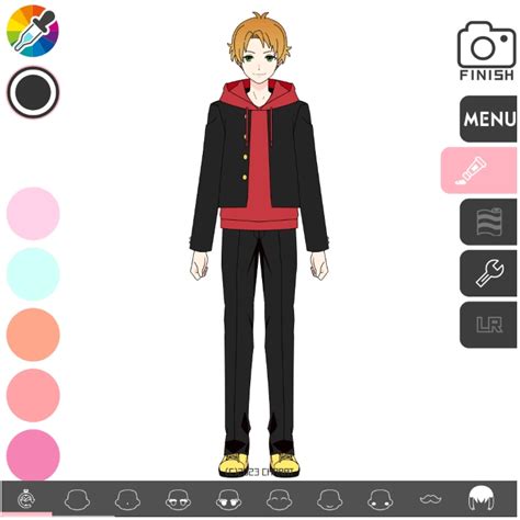 total character makeover|anime creator full body.